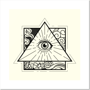 all seeing eye Posters and Art